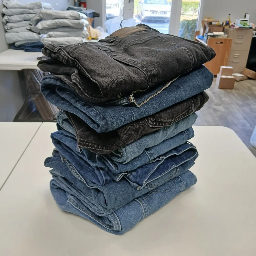 Grade A Wholesale 9pc Lee‎ Mens Denim Jeans Sizes 34-48 Reseller Lot